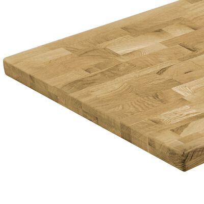 vidaXL téglalap alakú tömör tölgyfa asztallap 44 mm 120 x 60 cm