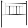 vidaXL fekete f&eacute;m csere fejt&aacute;mla 107 cm