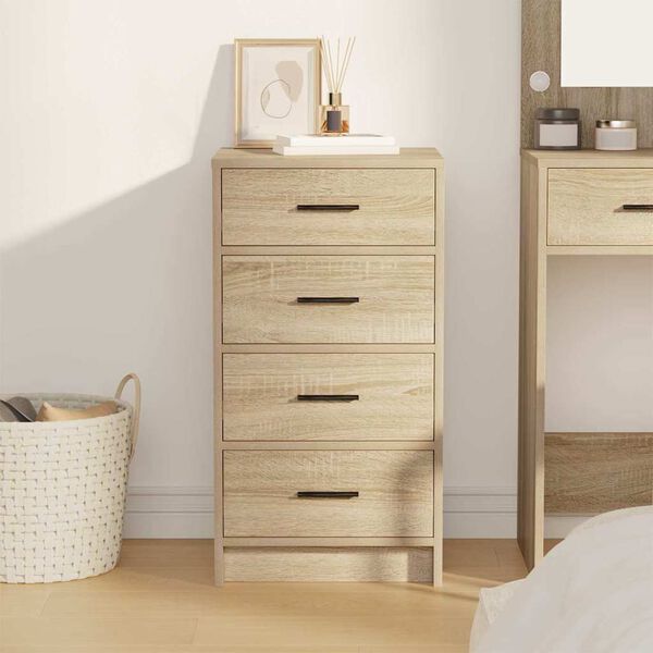 vidaXL Sz&eacute;f fi&oacute;kkal sonoma t&ouml;lgy 40 x 41 x 75 cm Faanyag