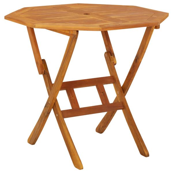 vidaXL 5 r&eacute;szes t&ouml;m&ouml;r ak&aacute;cfa kerti &eacute;tkezőgarnit&uacute;ra