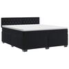 vidaXL Boxspring &aacute;gy matraccal fejt&aacute;ml&aacute;val Fekete 160 x 200 cm B&aacute;rsony