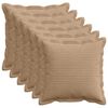 vidaXL P&aacute;rna huzat 6 db HOUTEN Barna 30 x 30 cm cord