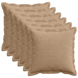 vidaXL P&aacute;rna huzat 6 db HOUTEN Barna 30 x 30 cm cord