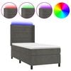vidaXL s&ouml;t&eacute;tsz&uuml;rke b&aacute;rsony rug&oacute;s &eacute;s LED-es &aacute;gy matraccal 90x200 cm
