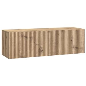 vidaXL Fali TV szekr&eacute;ny K&eacute;zműves T&ouml;lgy 98 x 31 x 30 cm Szerelt Fa