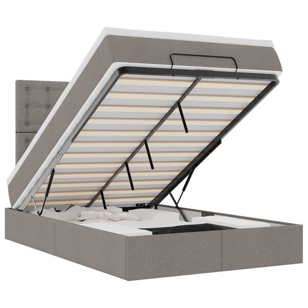 vidaXL Oszm&aacute;n &aacute;gykeret matraccal t&oacute;psz&iacute;n 120x200cm sz&ouml;vet