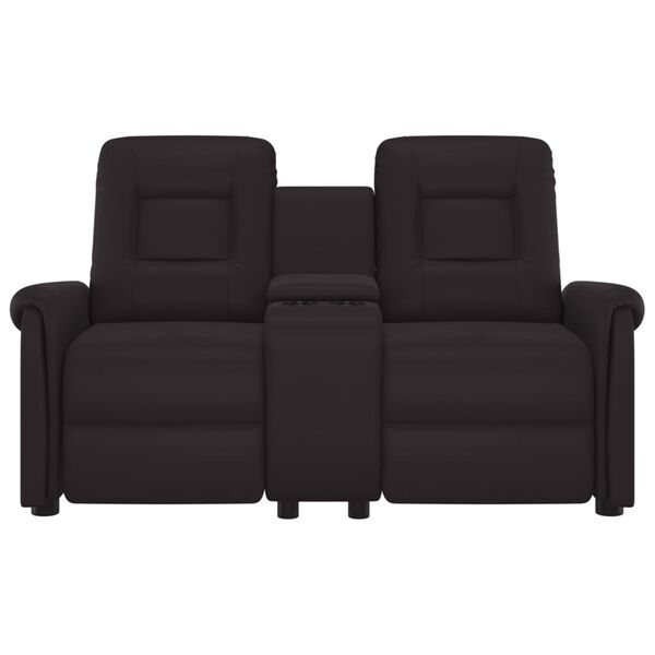 vidaXL 2 személyes fekete dönthető masszázsfotel pohártartóval