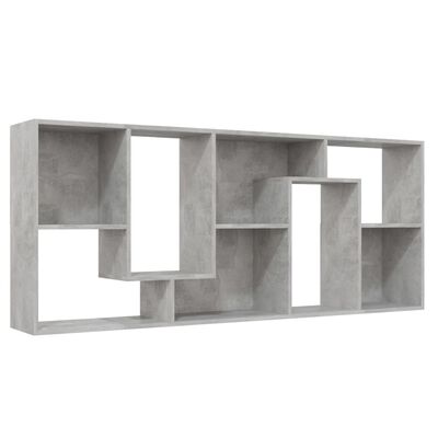 vidaXL betonszürke forgácslap könyvszekrény 67 x 24 x 161 cm