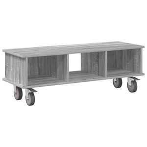 vidaXL TV &aacute;llv&aacute;ny 100 x 35 x 35 cm Sz&uuml;rke Sonoma Szerelt Fa