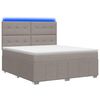 vidaXL LED Boxspring &Aacute;gy Mattal T&oacute;psz&iacute;nű 180 x 200 cm Sz&ouml;vet