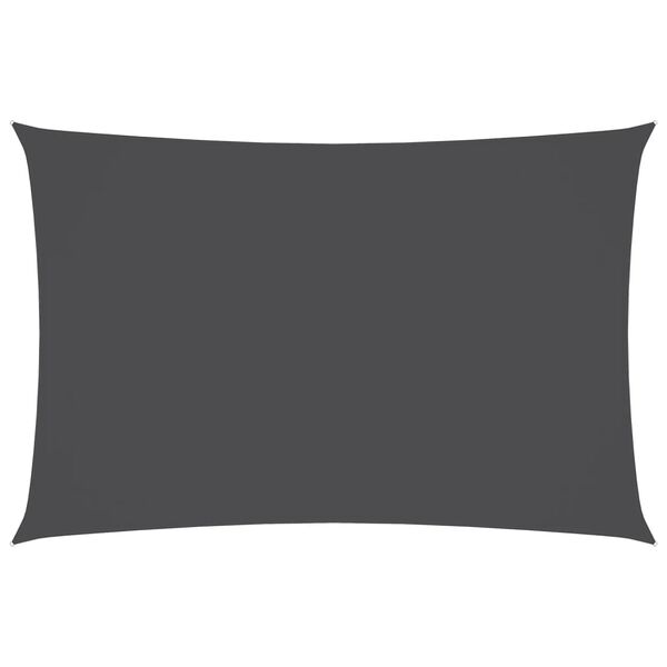 vidaXL antracitsz&uuml;rke t&eacute;glalap alak&uacute; oxford-sz&ouml;vet napvitorla 6 x 8 m