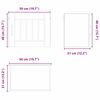 vidaXL Konyhaszekr&eacute;ny 2 pcs Magas F&eacute;nyű Feh&eacute;r 50 x 31 x 40 cm Faanyag