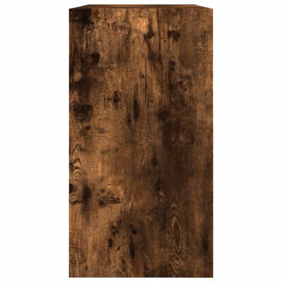 vidaXL füstös tölgyszínű szerelt fa cipőszekrény 80 x 34 x 63 cm