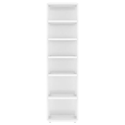 vidaXL magasfényű fehér szerelt fa cipősszekrény 27,5 x 27 x 102 cm