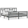 vidaXL sz&uuml;rke t&ouml;m&ouml;r fa &aacute;gykeret fejt&aacute;ml&aacute;val 200 x 200 cm