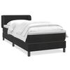 vidaXL fekete b&aacute;rsony rug&oacute;s &aacute;gy matraccal 90x210 cm