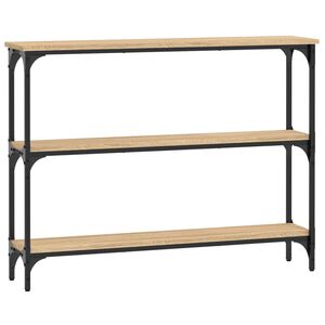 vidaXL sonoma t&ouml;lgy sz&iacute;nű szerelt fa doh&aacute;nyz&oacute;asztal 100 x 22,5 x 75 cm