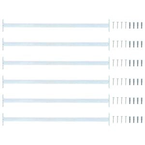 vidaXL &Aacute;ll&iacute;that&oacute; ablakbiztons&aacute;gi r&uacute;d 6 pcs Ez&uuml;st Ac&eacute;l