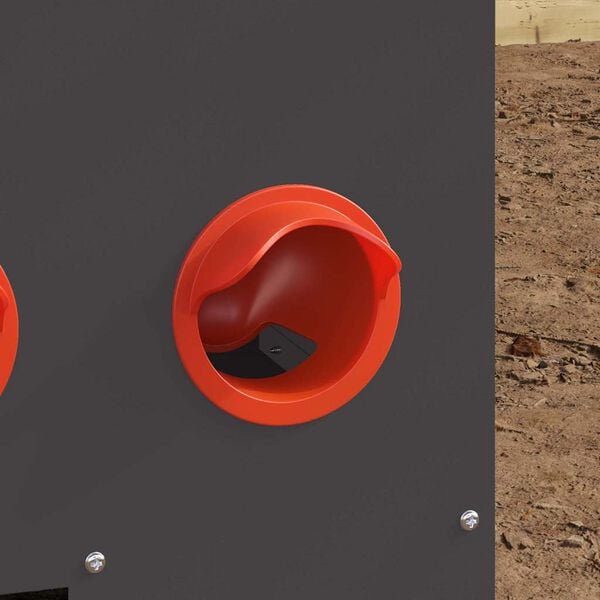 vidaXL Csirke etető Fekete 60,5 x 29 x 51 cm Hidegen Hengerelt Ac&eacute;l