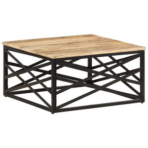 vidaXL t&ouml;m&ouml;r mang&oacute;fa doh&aacute;nyz&oacute;asztal 68 x 68 x 35 cm