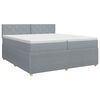 vidaXL Boxspring &aacute;gy matraccal Vil&aacute;gossz&uuml;rke 200 x 200 cm Sz&ouml;vet