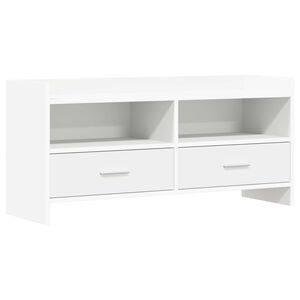 vidaXL TV szekr&eacute;ny 100 x 33 x 47 cm Feh&eacute;r Szerelt Fa