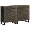 vidaXL 2 db t&ouml;m&ouml;r mang&oacute; t&aacute;lal&oacute;szekr&eacute;ny fekete 60x33x75 cm
