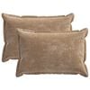 vidaXL P&aacute;rna huzat 2 db HOUTEN Barna 50 x 70 cm Chenille Sz&ouml;vet