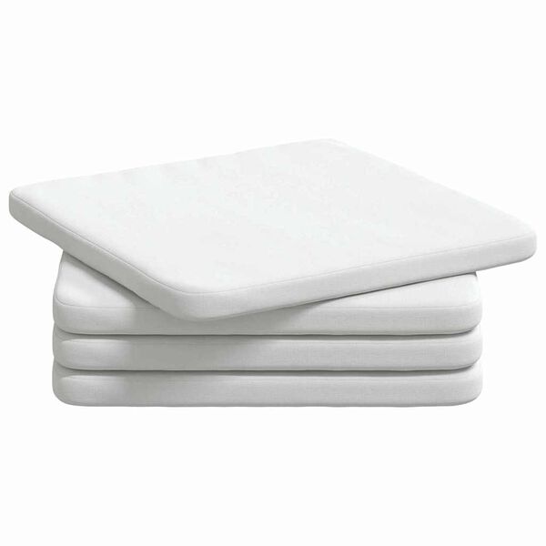 vidaXL &Uuml;lőp&aacute;rn&aacute;k 4 pcs Feh&eacute;r 40 x 40 x 3 cm sz&ouml;vet