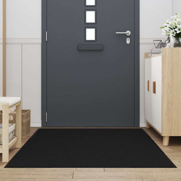 vidaXL l&aacute;bt&ouml;rlő fekete 115x200 cm