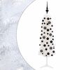 vidaXL Karcs&uacute; műkar&aacute;csonyfa g&ouml;mb&ouml;kkel 150 cm 150 LED Meleg feh&eacute;r