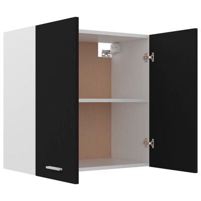 vidaXL fekete forgácslap függő szekrény 60 x 31 x 60 cm