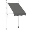 vidaXL k&eacute;zzel feltekerhető antracit napellenző 150 cm