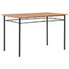 vidaXL barna MDF &eacute;tkezőasztal 120 x 70 x 75 cm