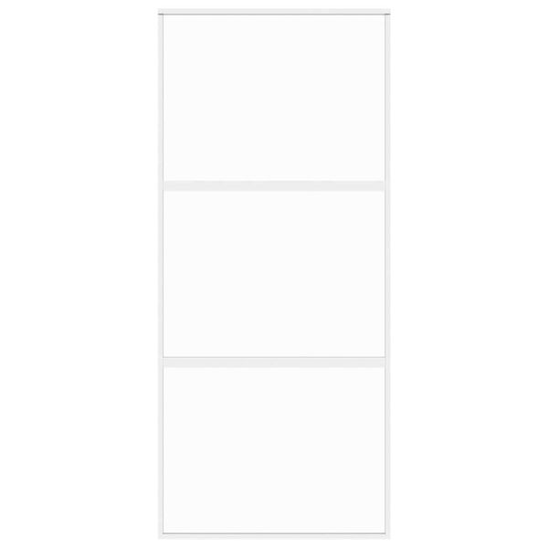 vidaXL fehér edzett üveg és alumínium tolóajtó 90 x 205 cm