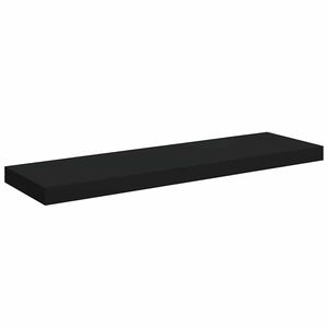 vidaXL fekete MDF lebegő fali polc 80 x 23,5 x 3,8 cm
