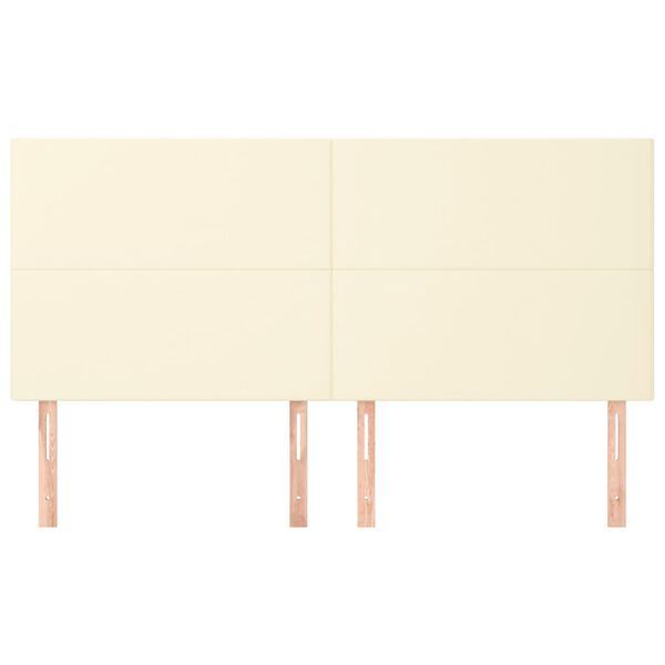 vidaXL kr&eacute;msz&iacute;nű műbőr fejt&aacute;mla 200 x 5 x 118/128 cm