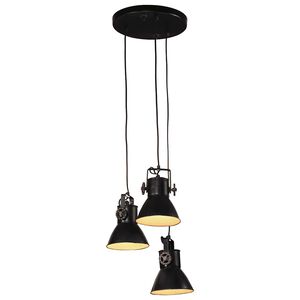 vidaXL fekete f&uuml;ggől&aacute;mpa 25 W 30 x 30 x 100 cm E27