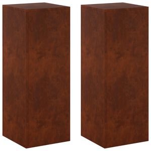 vidaXL N&ouml;v&eacute;ny&aacute;llv&aacute;ny 2 pcs Rozsd&aacute;s 30 x 30 x 80 cm Időj&aacute;r&aacute;s&aacute;ll&oacute; Ac&eacute;l
