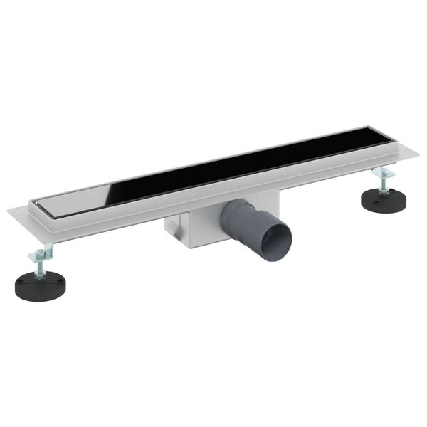 vidaXL Zuhanylefoly&oacute; &uuml;vegfed&eacute;llel Fekete 60 cm Rozsdamentes ac&eacute;l 304