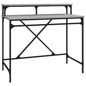 vidaXL sz&uuml;rke sonoma sz&iacute;nű szerelt fa &iacute;r&oacute;asztal 100 x 50 x 90 cm
