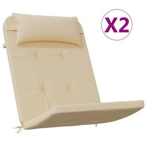 vidaXL 2 db b&eacute;zs oxford-sz&ouml;vet Adirondack-sz&eacute;kp&aacute;rna