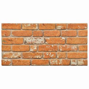 vidaXL Fali panelek 10 pcs T&eacute;gla 100 x 50 cm EPS Hab