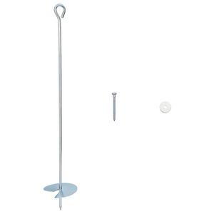 vidaXL F&ouml;ldi horgony 10 db Galvaniz&aacute;lt f&eacute;m Ez&uuml;st
