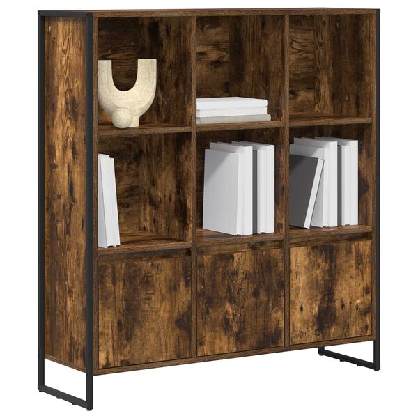 vidaXL K&ouml;nyvespolc 2 pcs F&uuml;st&ouml;s t&ouml;lgy 99,5 x 30 x 108 cm Faanyag