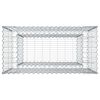 vidaXL Gabion emelt &aacute;gy Ez&uuml;st 50 x 100 x 100 cm Horganyzott ac&eacute;l