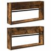 vidaXL Magazin &aacute;llv&aacute;ny 2 db F&uuml;st&ouml;lt t&ouml;lgy 60 x 12 x 30 cm Szerelt Fa