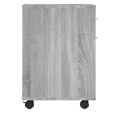 vidaXL szürke sonoma színű szerelt fa kerekes szekrény 45 x 38 x 54 cm