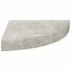 vidaXL 2 db betonsz&uuml;rke MDF fali sarokpolc 25 x 25 x 3,8 cm