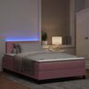 vidaXL LED Box Spring &Aacute;gy matracmal R&oacute;zsasz&iacute;n 120 x 200 cm B&aacute;rsony